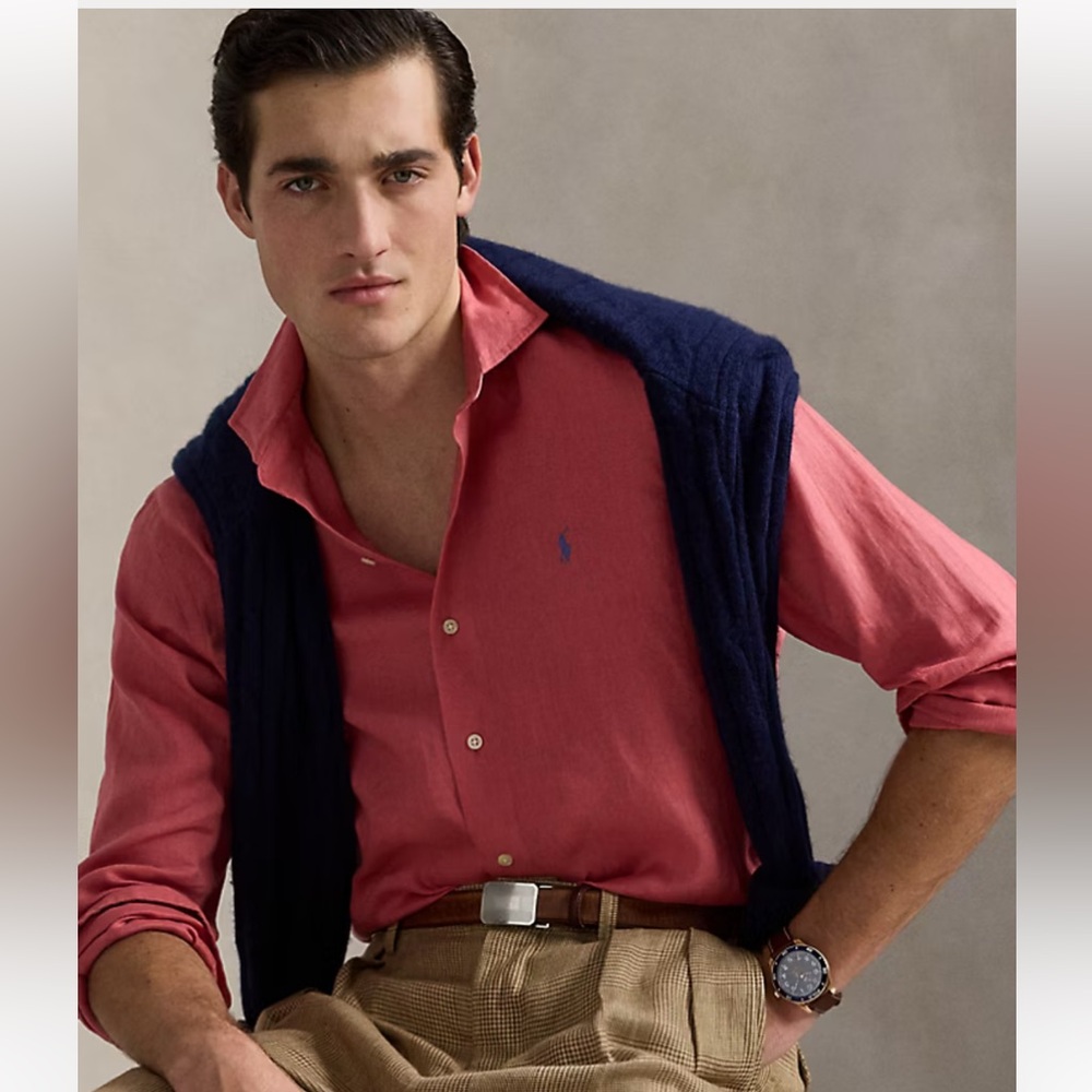 Polo Ralph Lauren ‘adirondack berry’ linen shirt - Picture 3 of 10